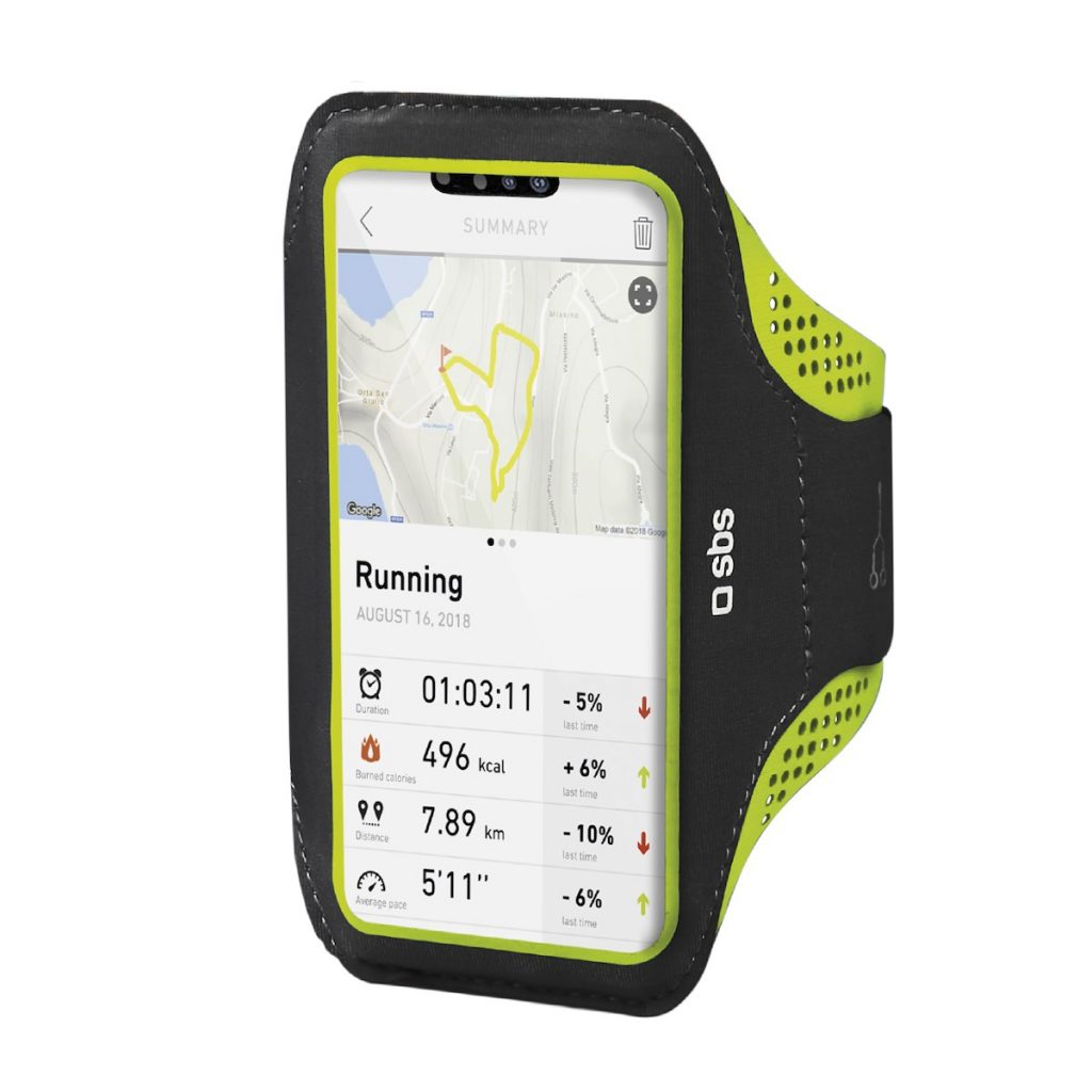 SBS TESPORTFITBAND3XL Fascia da braccio per smartphone 6.7" 3XL, nero