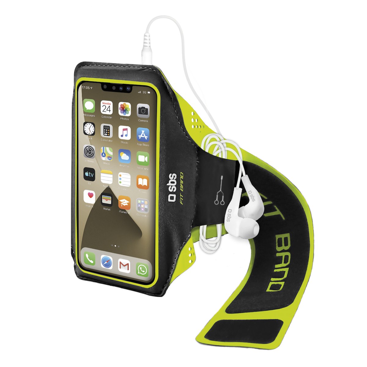 SBS TESPORTFITBAND3XL Fascia da braccio per smartphone 6.7" 3XL, nero - immagine 2