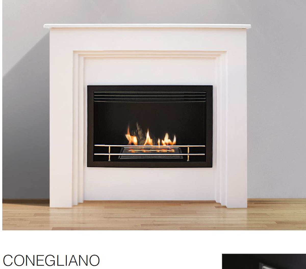RUBY BIOACONEB Camino bioetanolo pavimento 2500W, bianco