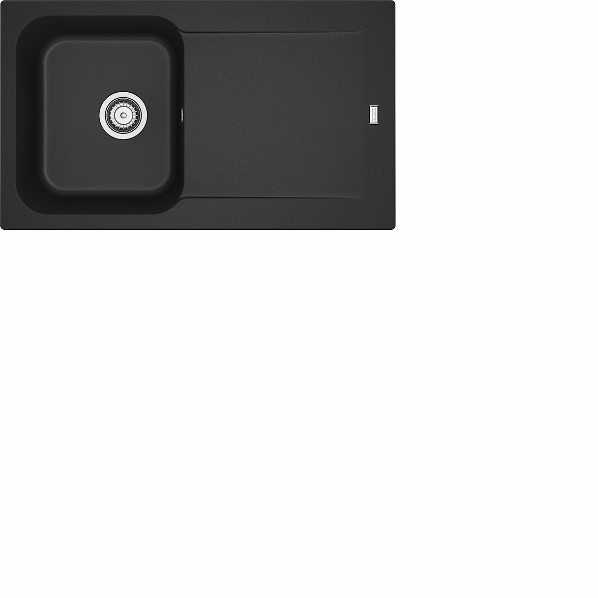 FRANKE KID61186NERO Lavello 1 vasca con gocciolatoio 86cm nero - immagine 3