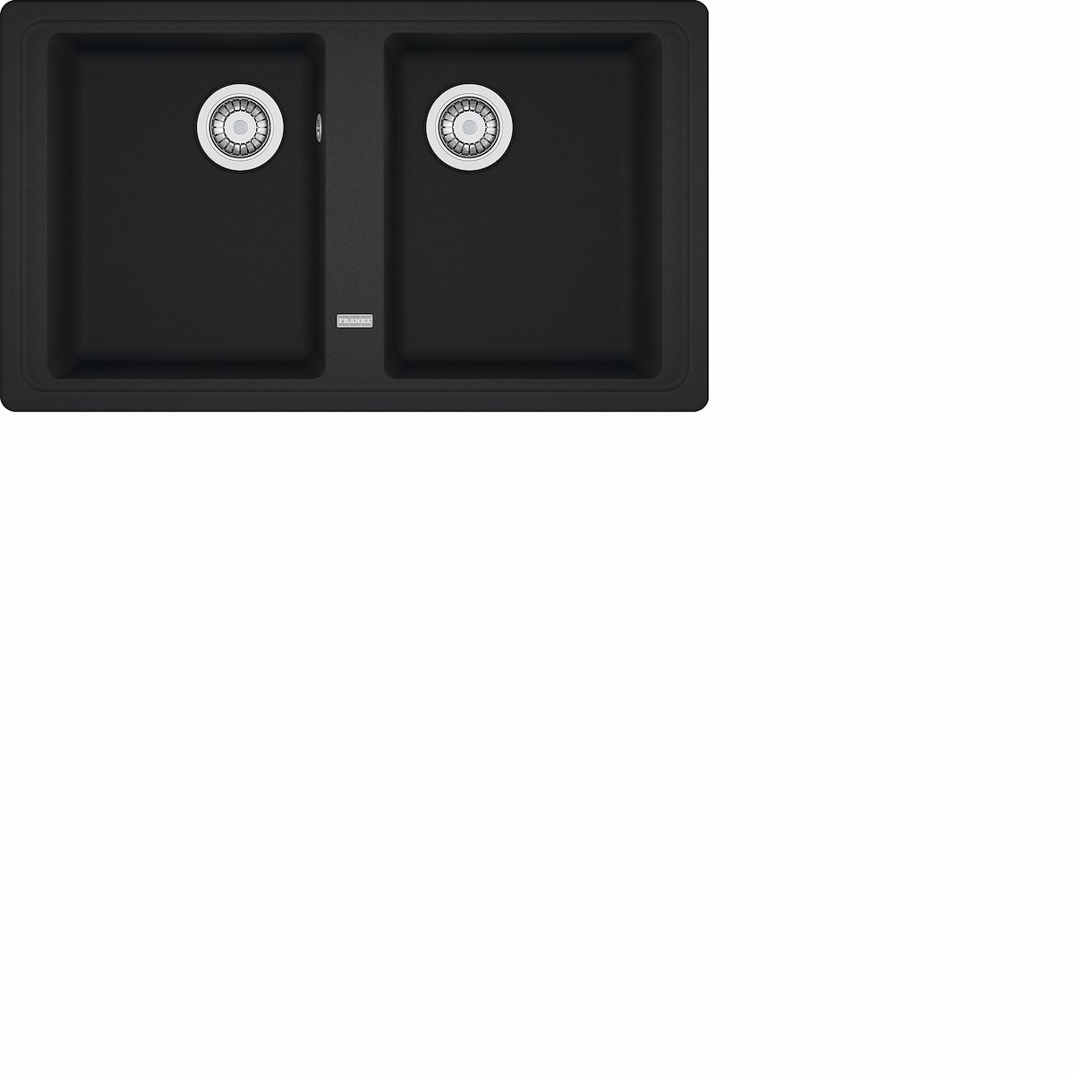 FRANKE BSG620NERO Lavello 2 vasche 86cm Nero Malta - immagine 2