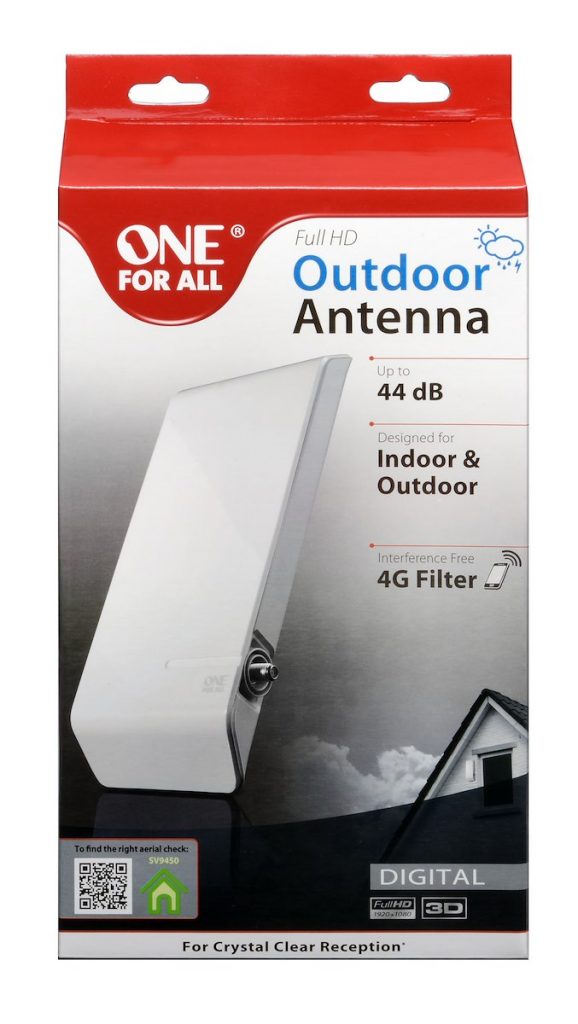 ONE FOR ALL SV9450NEW Antenna Esterno DVB-T2 44dB Filtro 5G