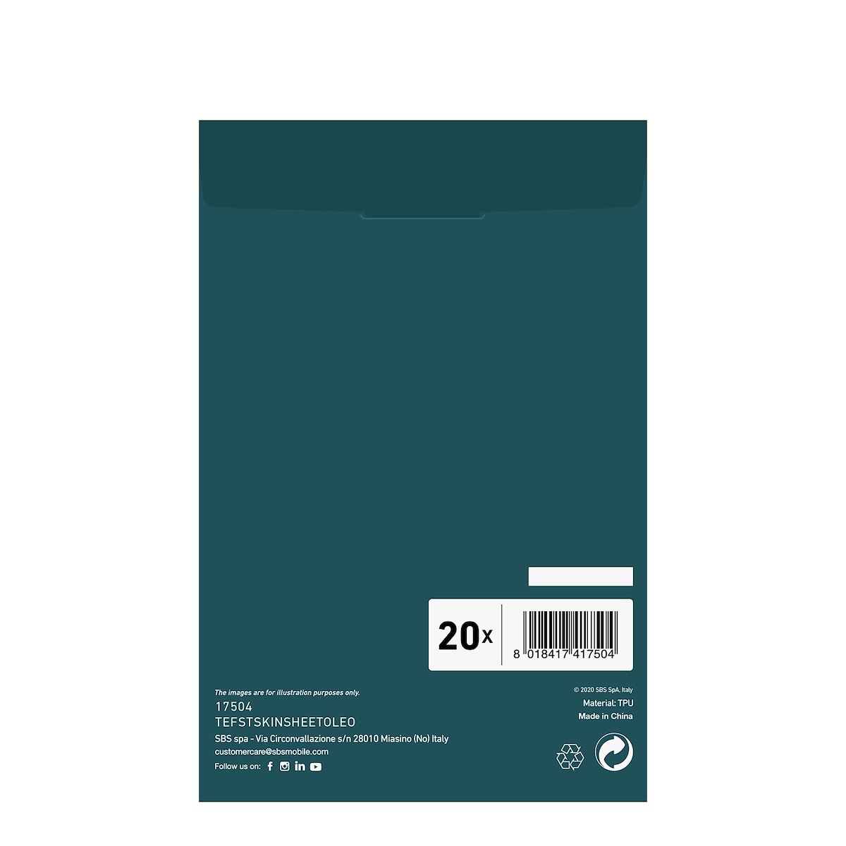 SBS TEFSTSKINSHEETOLEO Pellicola Fast Skin Sheet Super Smooth 20 pz - immagine 3