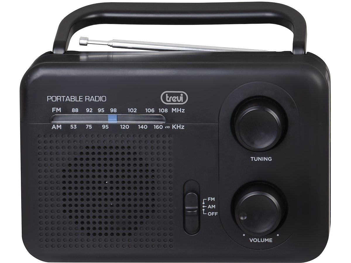 TREVI 0RA7F6400 Radio portatile 5W AM/FM 2 bande, nero - immagine 2
