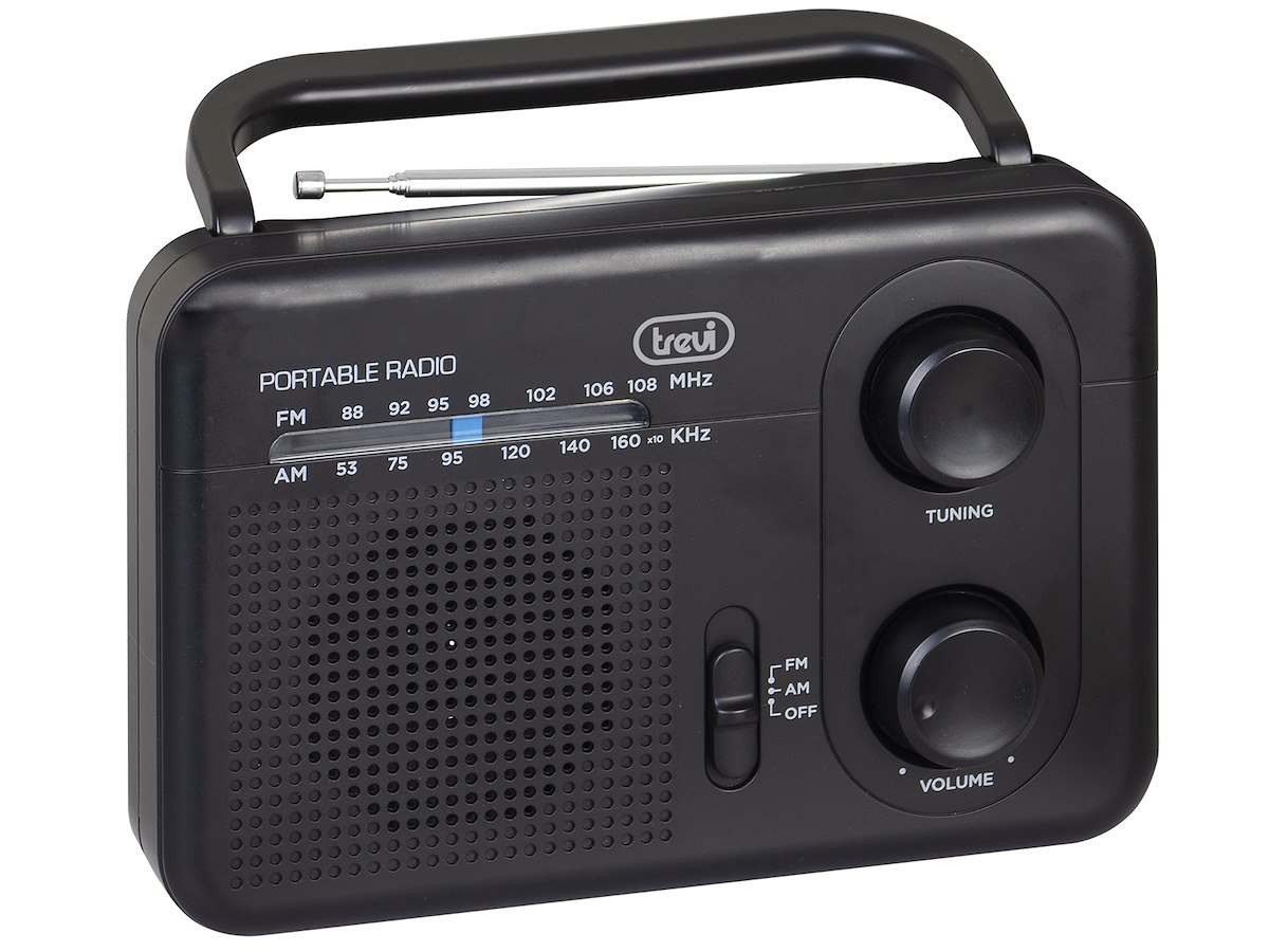 TREVI 0RA7F6400 Radio portatile 5W AM/FM 2 bande, nero - immagine 3