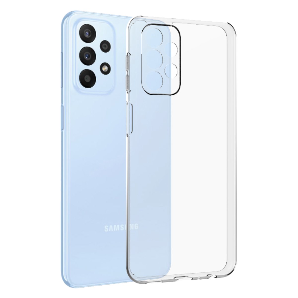 AREA TPUSA9116YC Cover TPU Slim Anti-Ingiallimento Clear per Galaxy A23