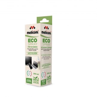 MELICONI 621021 Kit Pulizia Schermi Eco Spray Panno Microfibra