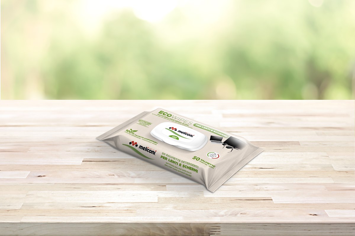 MELICONI 621020 Eco Wipes 50 Salviette Detergenti per Schermi - immagine 3