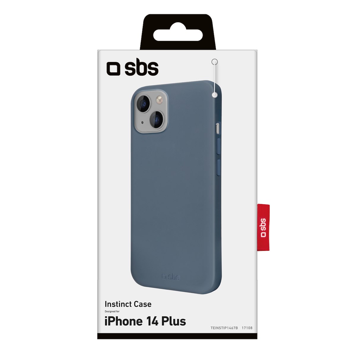 SBS TEINSTIP1467B Cover Custodia Blu per iPhone 14 Plus - immagine 3
