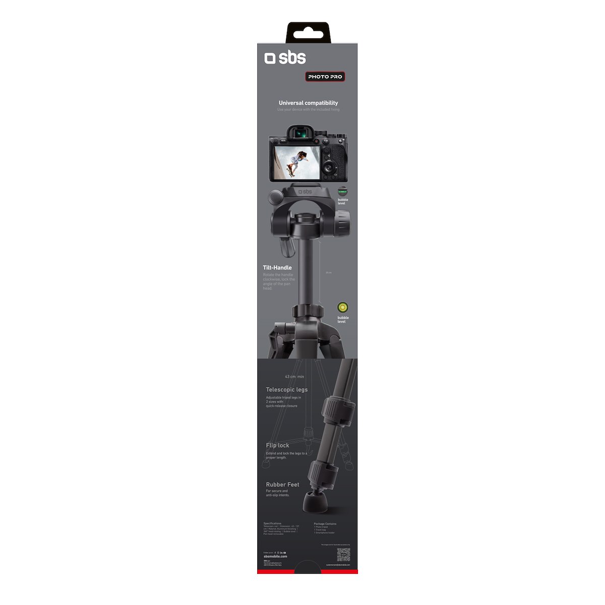 SBS TETRIPODPROALLUM, Treppiede Professionale in Alluminio - immagine 4