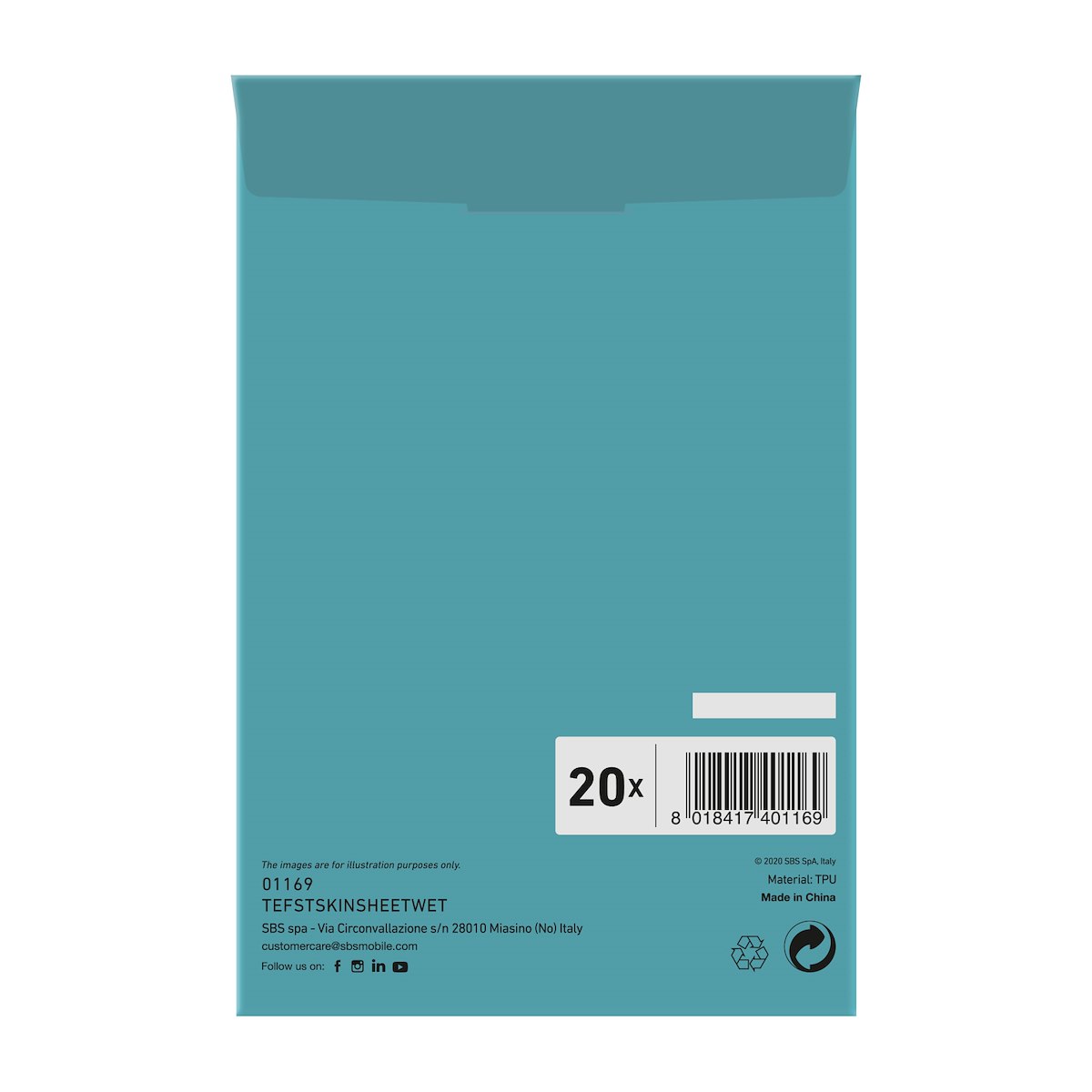 SBS TEFSTSKINSHEETWET: Foglio Fast Skin per applicazione - immagine 3