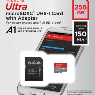 SANDISK SDSQUAC256GGN6MA Scheda Memoria Micro SDXC Ultra Mobile 256GB Con Adattatore SD