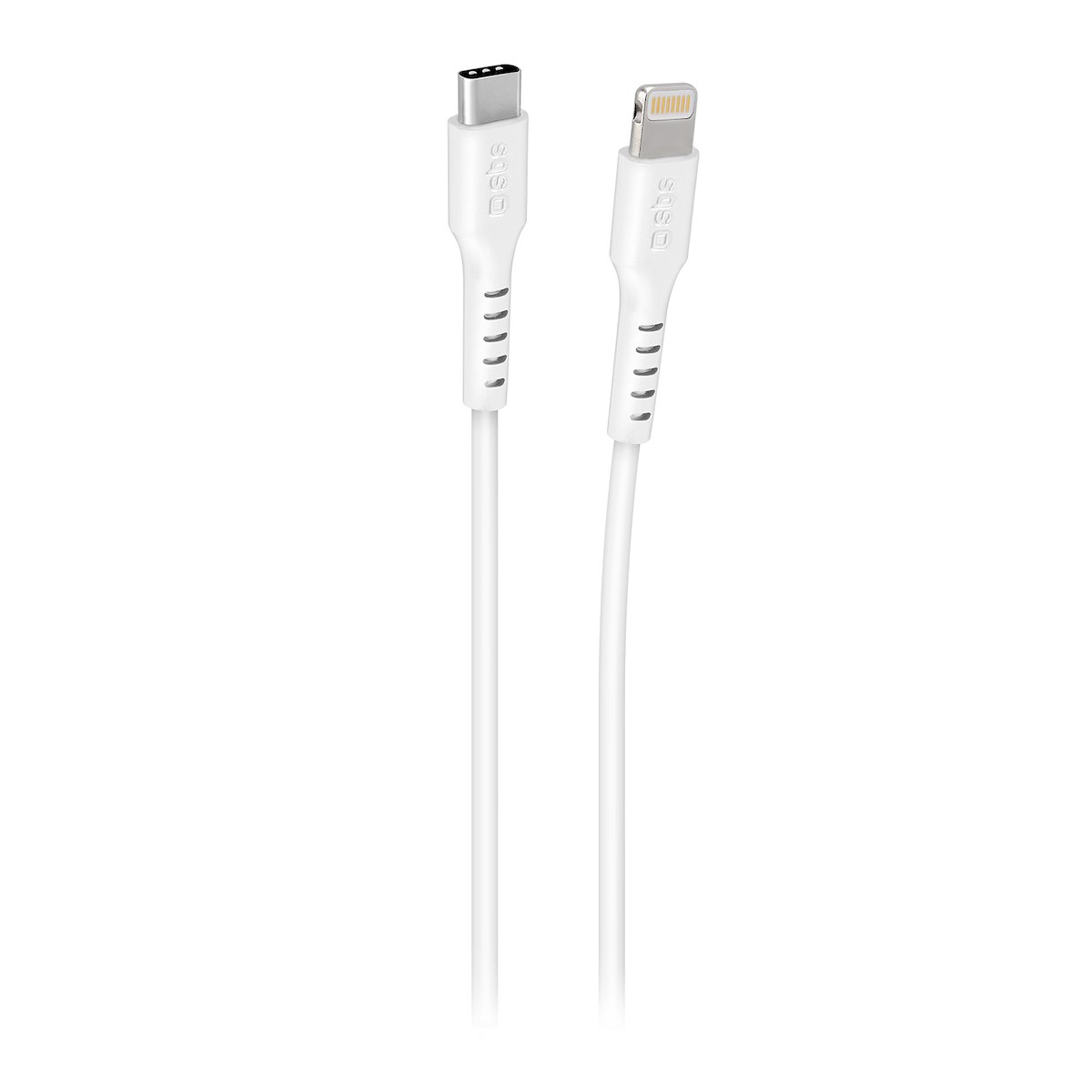 SBS TECABLELIGTC3W Cavo Lightning-USB-C MFI, 3m, Bianco