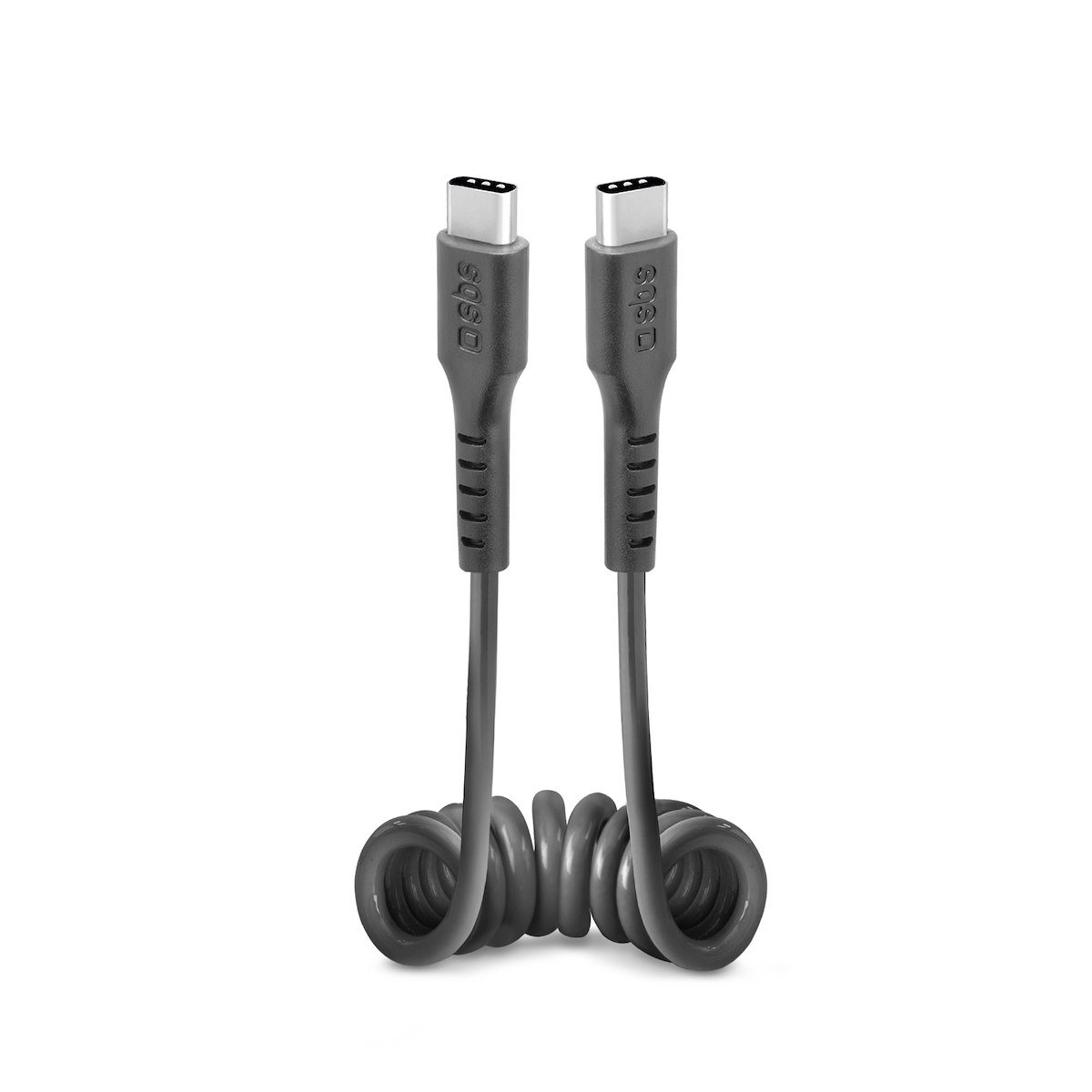 SBS TECABLETYPCCSK Cavo USB-C 2.0 spiralato, 0.5m, nero