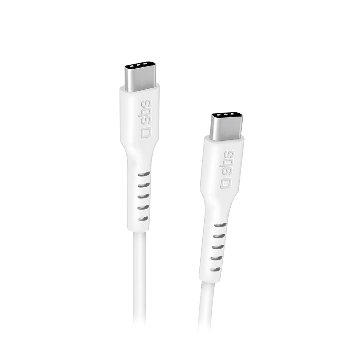 SBS TECABLETCC2MW Cavo Type-C 2.0, 2m, Bianco