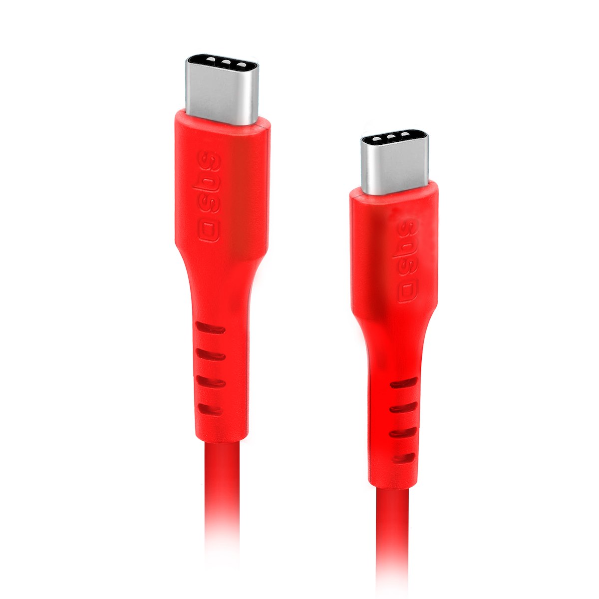 SBS TECABLETCC20R Cavo USB-C 2.0, 1.5m, Rosso