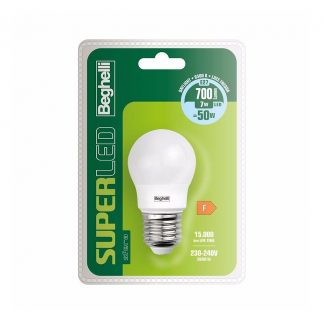 BEGHELLI 58072 Lampada LED Sfera E27 7W 6500K 700lm