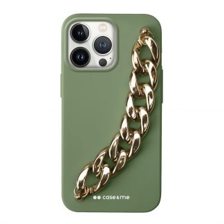 Case Me CMCHAINIP1361PG Cover Catena Metallica iPhone 13 Pro Verde