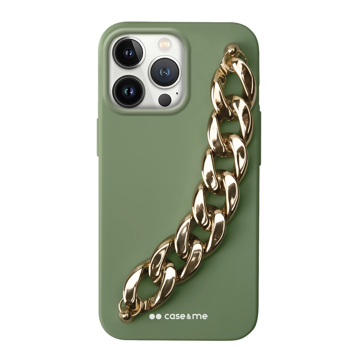 Case Me CMCHAINIP1361PG Cover Catena Metallica iPhone 13 Pro Verde