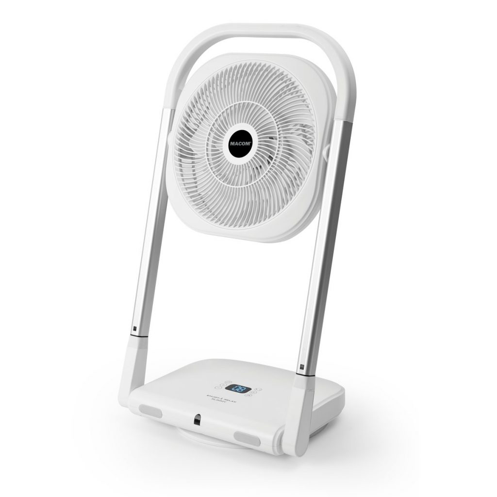 MACOM 986 Ventilatore a Piantana Pieghevole Slimmy 13W 9 Vel.