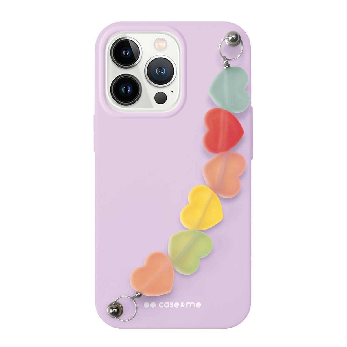 Case Me CMCHAINHRTIP1361V Cover iPhone 13 Catenina Cuori Viola