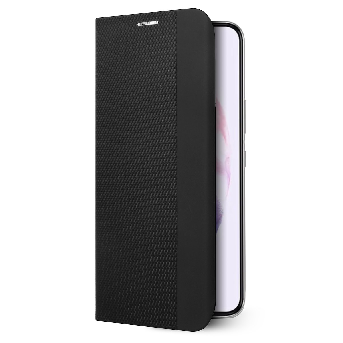 AREA CSTTPUM9146BKK Cover Book Case TPU Mixed per Galaxy A24 4G Nero