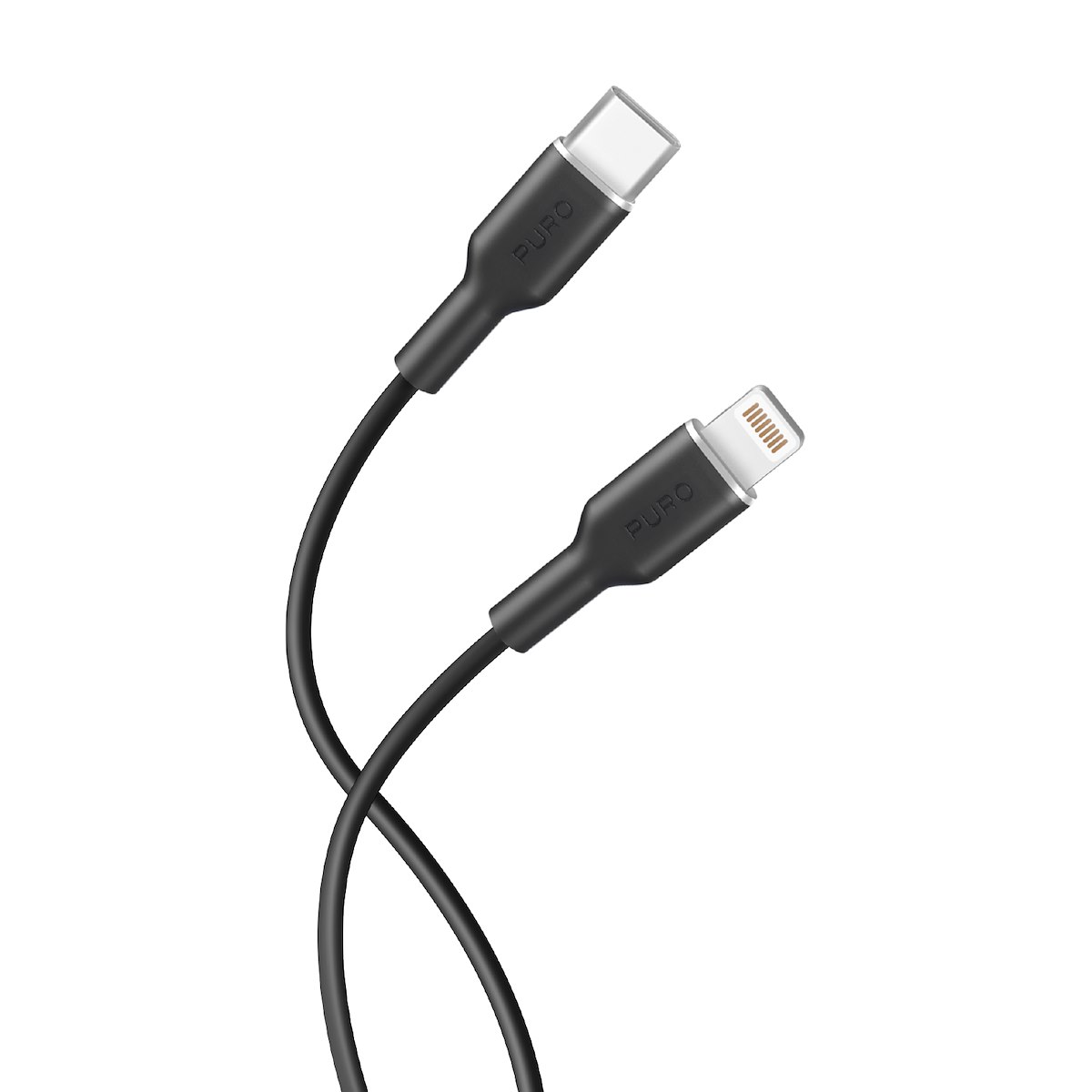 PURO PUCAPLTUSBCICONBLK Cavo USB-C - Lightning 1.5m, nero - immagine 3