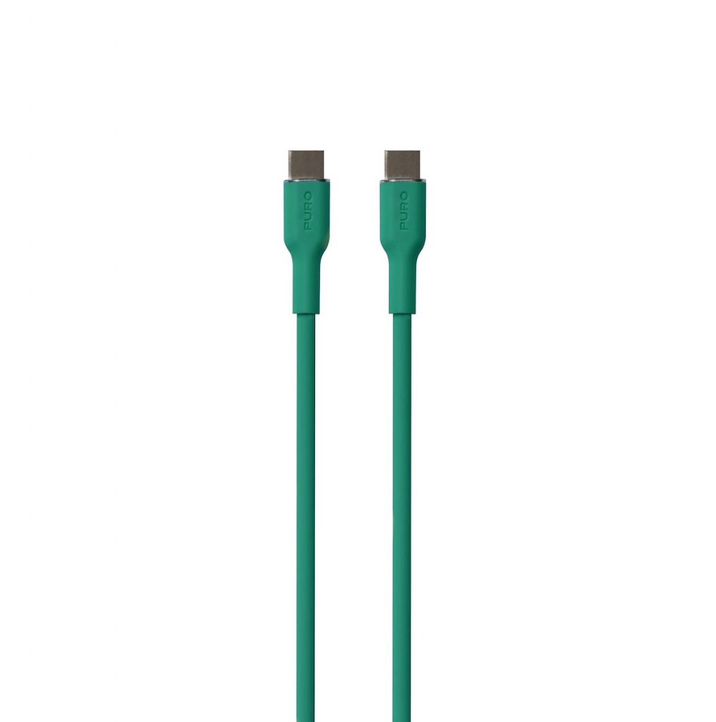 PURO PUUSBCUSBCICONDKGRN Cavo USB-C a USB-C Soft 1.5m Verde Scuro