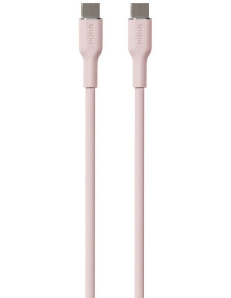 PURO PUUSBCUSBCICONROSE Cavo USB-C - USB-C Soft 1.5m Rosa