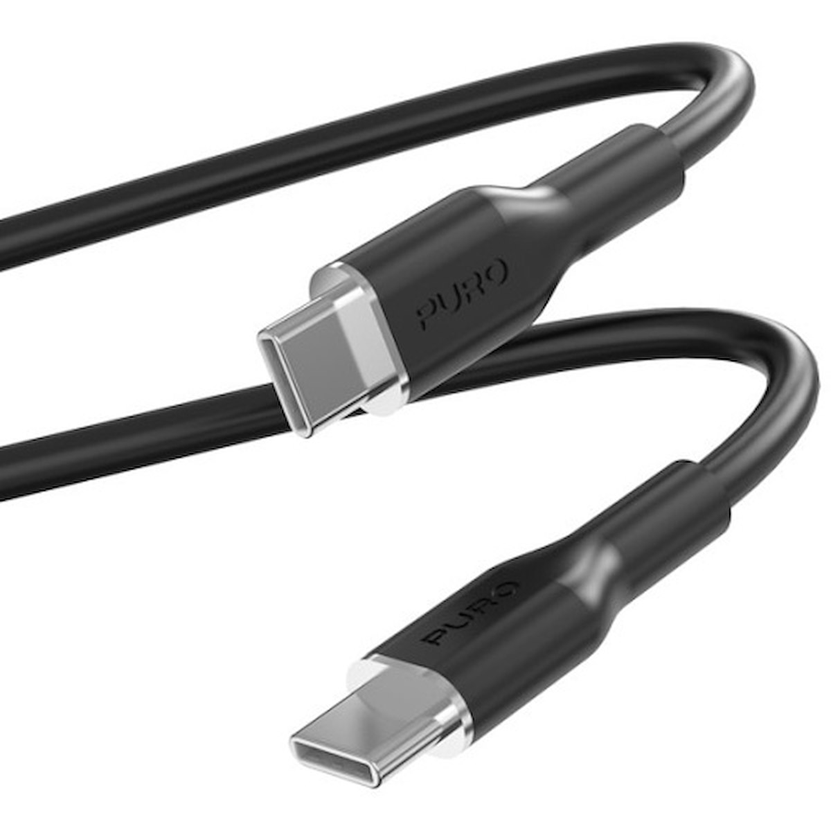 PURO PUUSBCUSBCICONBLK Cavo USB-C a USB-C Soft, 1.5m, Nero - immagine 2