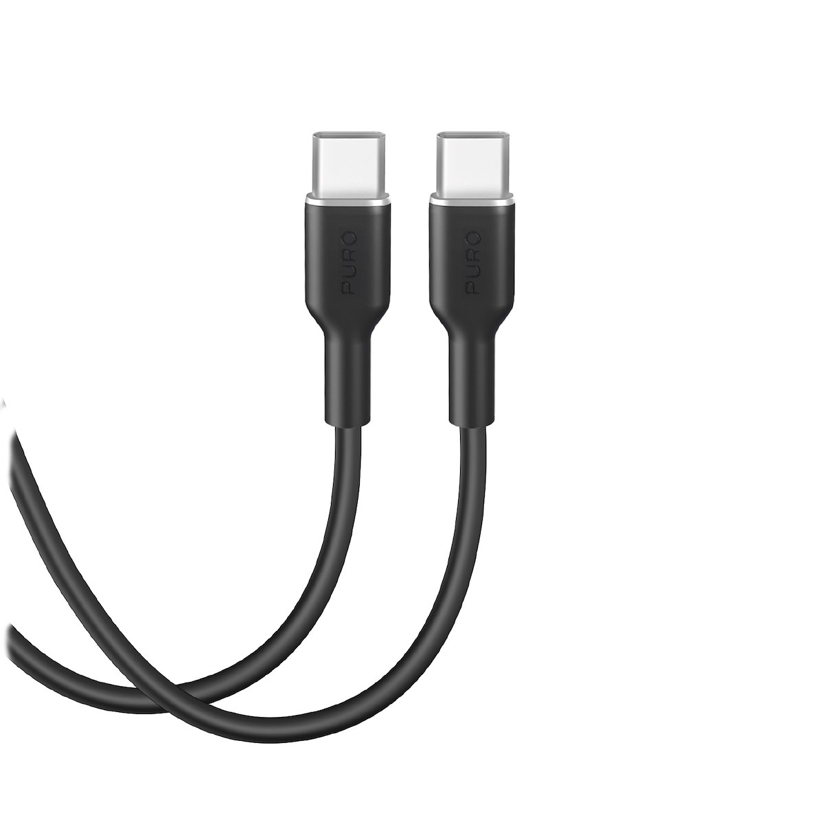 PURO PUUSBCUSBCICONBLK Cavo USB-C a USB-C Soft, 1.5m, Nero - immagine 3