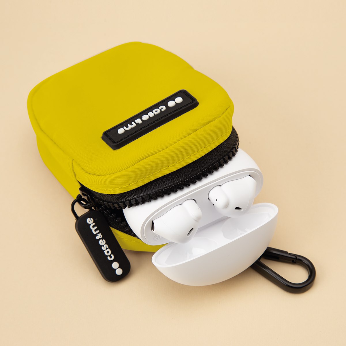 Case Me CMEARPHONEBAGY Borsetta Auricolari Universale Gialla con Catena e Gancio - immagine 2