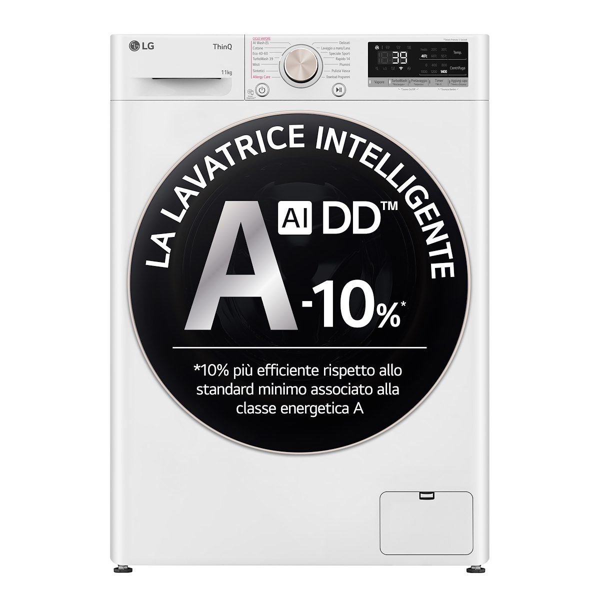 LG F4R7011TSWG Lavatrice Carica Frontale 11KG 1400 Giri