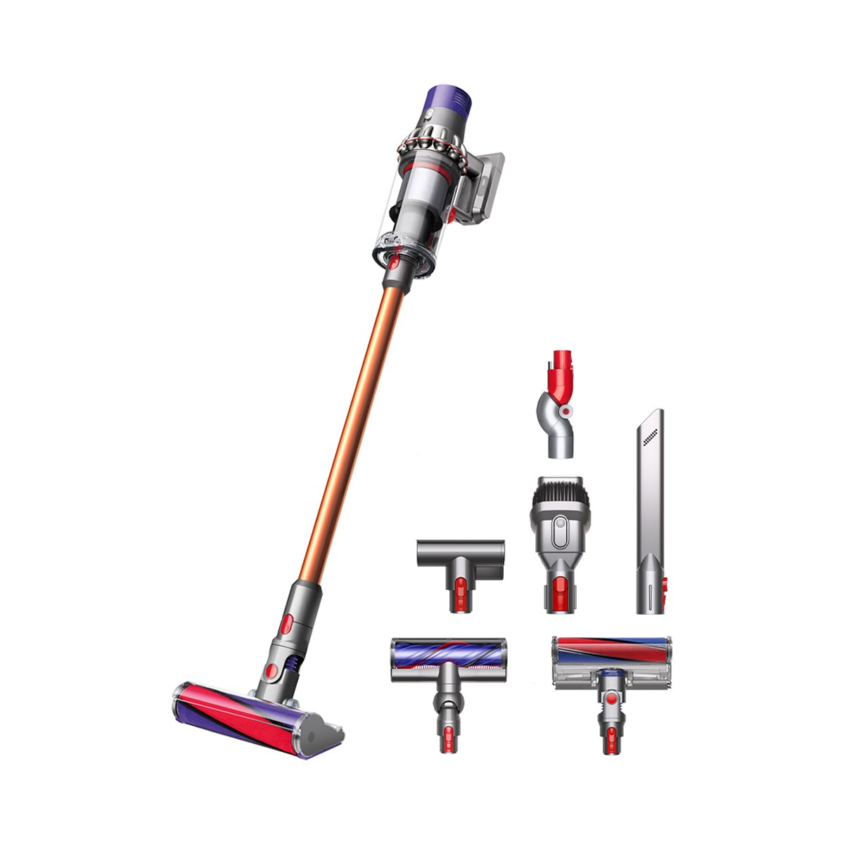 DYSON V10ABSOLUTENEW2 Scopa ricaricabile, 0.76L, 14 cicloni, 5 accessori