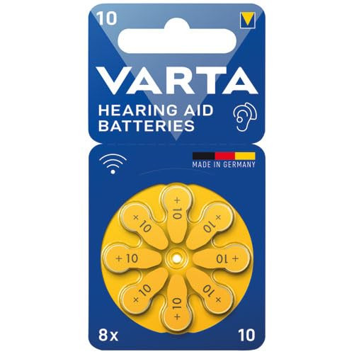 VARTA 24610101418 Batteria Apparecchi Acustici Confezione 10 Blister 8 Pile