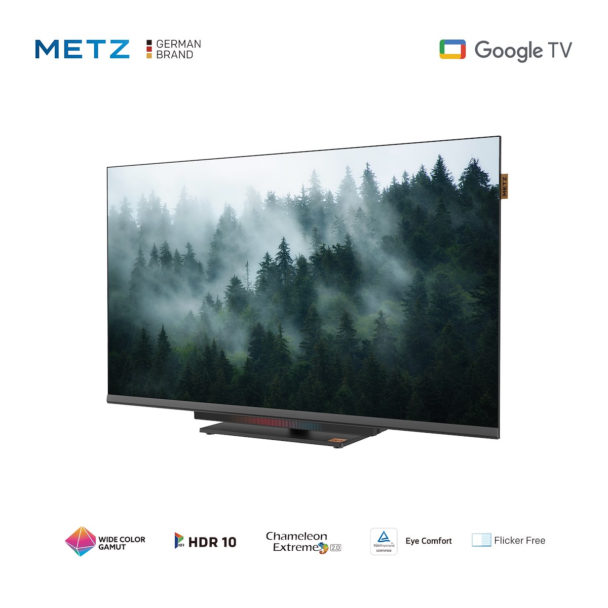 METZ 32MTD8500Z TV LED 32" HD Smart Google DVB-T2/S2 con stand - immagine 2
