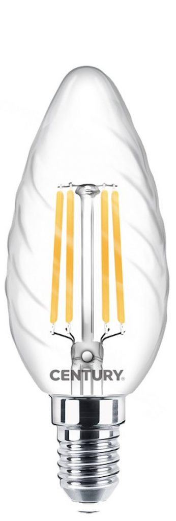 CENTURY INTOR041427 Lamp. LED Incanto Tortiglione 4W E14 2700K 470LM