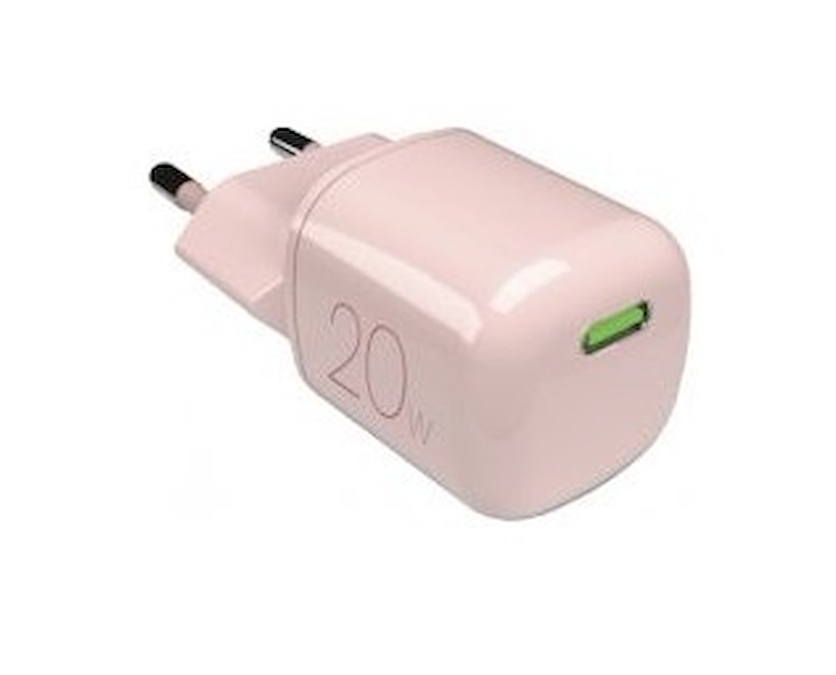 PURO PUFCMTCUSBC20WGROSE Caricabatterie da parete GaN USB-C 20W Rosa