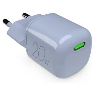 PURO PUFCMTCUSBC20WGLBLUE Caricabatterie da parete GaN USB-C 20W Blu