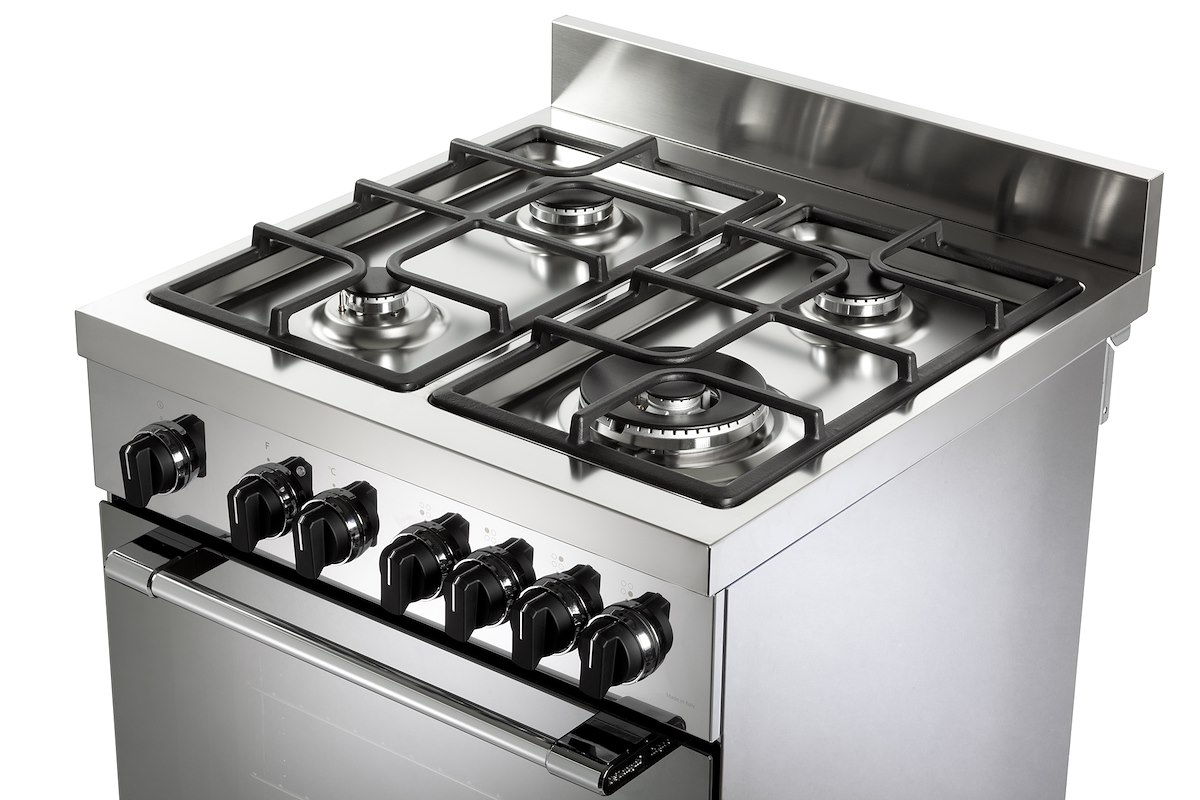 DE LONGHI GEMMA66ML Cucina 60cm 4F Gas Ghisa Forno Elettrico Multifunzione Inox - immagine 4