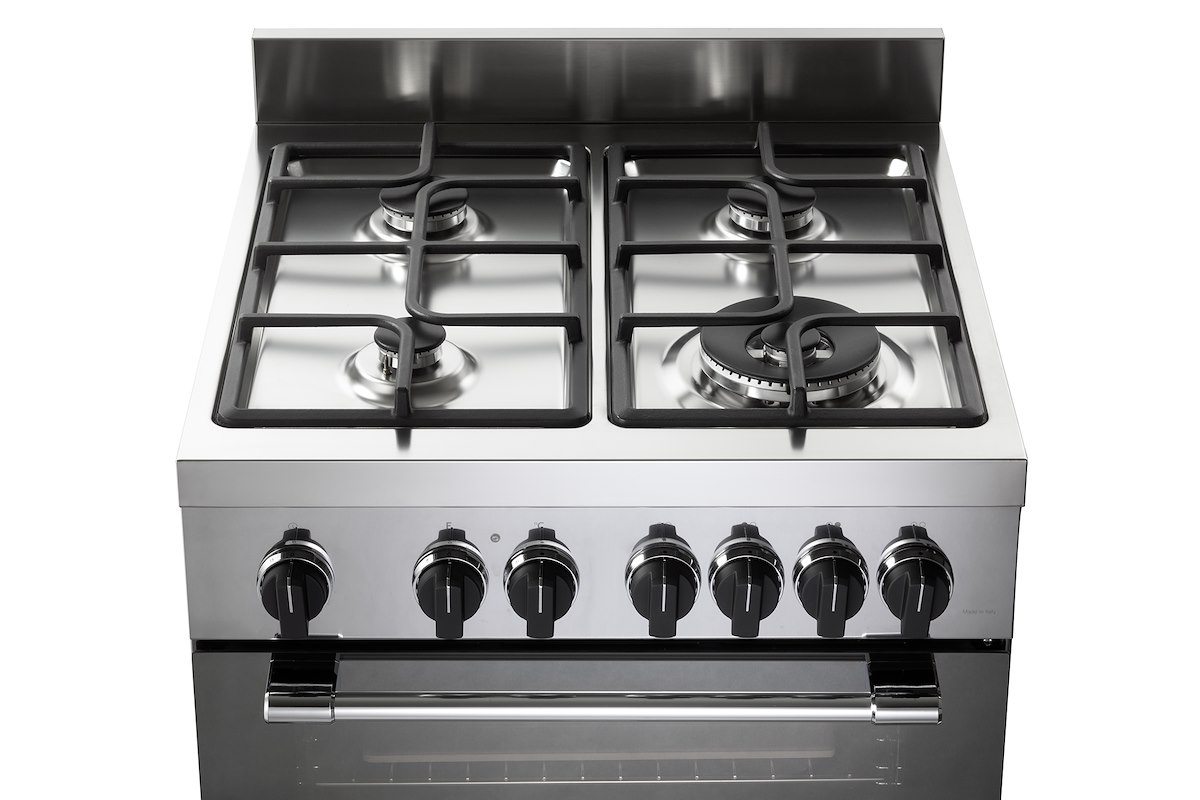 DE LONGHI GEMMA66ML Cucina 60cm 4F Gas Ghisa Forno Elettrico Multifunzione Inox - immagine 5