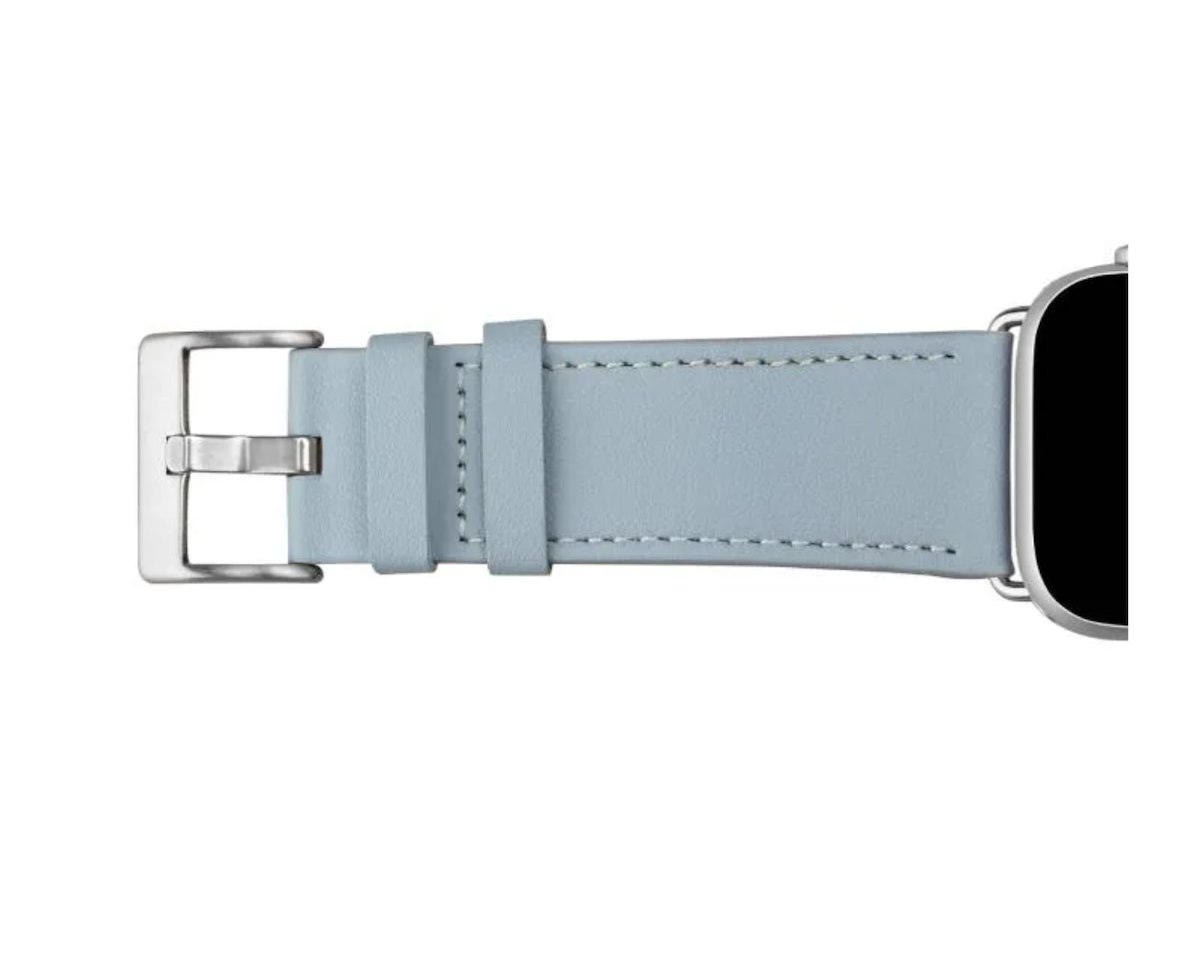 PURO PUAW44ECLASSICLBLUE Cinturino Apple Watch 44mm Ecopelle Blu