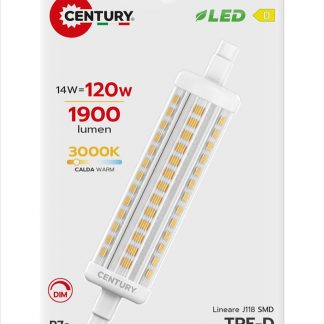CENTURY TRD1411830BL LED R7S 14W 3000K 1900LM IP20 TRE-D DIMM