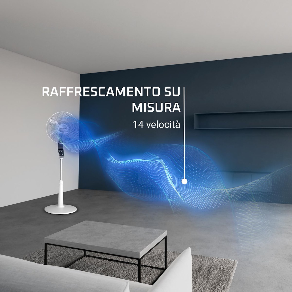 ROWENTA VU5690 Ventilatore a Piantana Turbo Silence Extreme 32W 14Vel D.40cm - immagine 4
