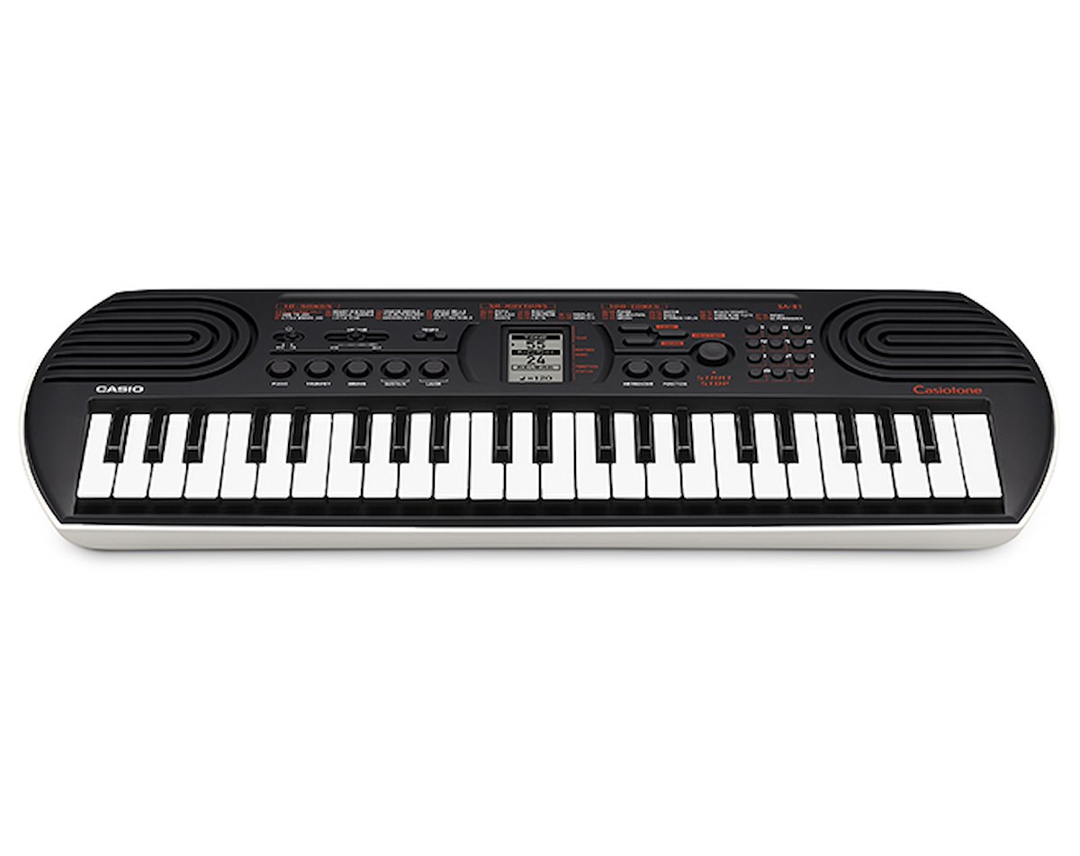 CASIO SA81 Nera, Tastiera Musicale 44 Tasti, 100 Timbri, 50 Ritmi