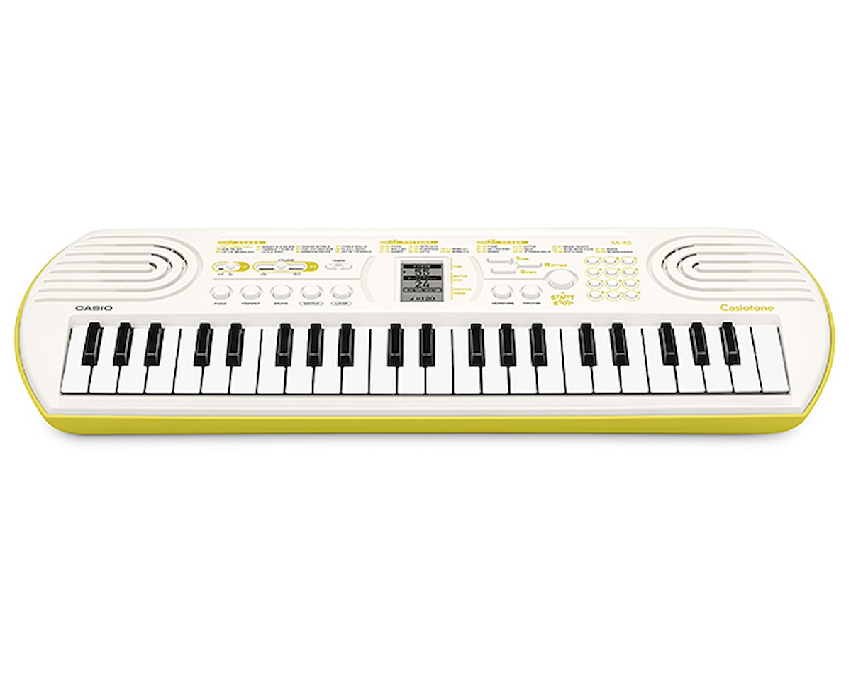 CASIO SA80 Tastiera Musicale 44 Tasti, 100 Timbri, 50 Ritmi, Bianca