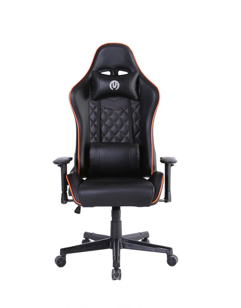 GLUCK GHGC244063 Sedia Gaming Ecopelle con Braccioli e Cuscini