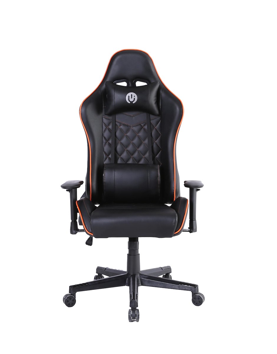 GLUCK GHGC244063 Sedia Gaming Ecopelle con Braccioli e Cuscini