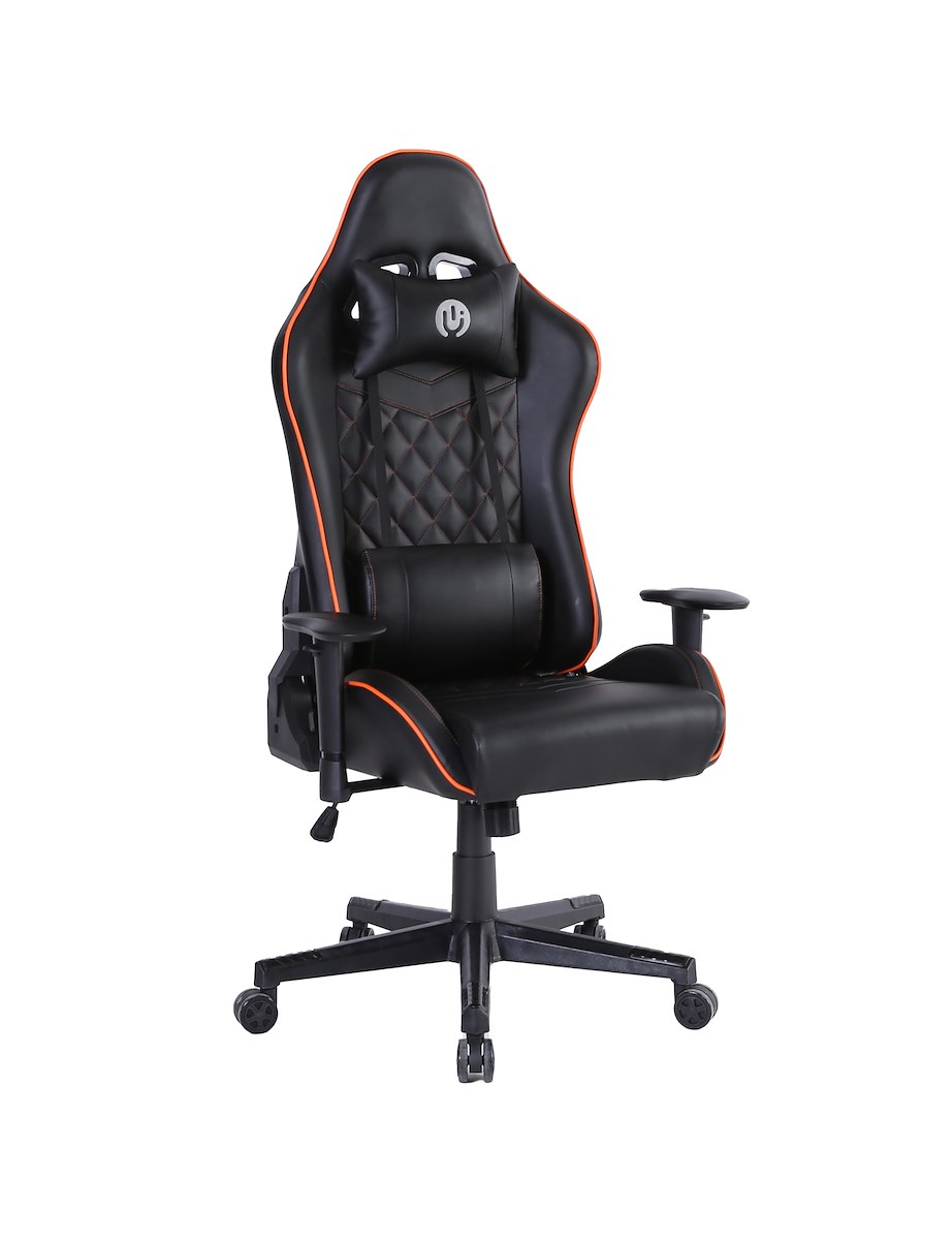 GLUCK GHGC244063 Sedia Gaming Ecopelle con Braccioli e Cuscini - immagine 2