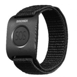 BRONDI 30002978 Braccialetto SOS Nero, Gadget Telefonia